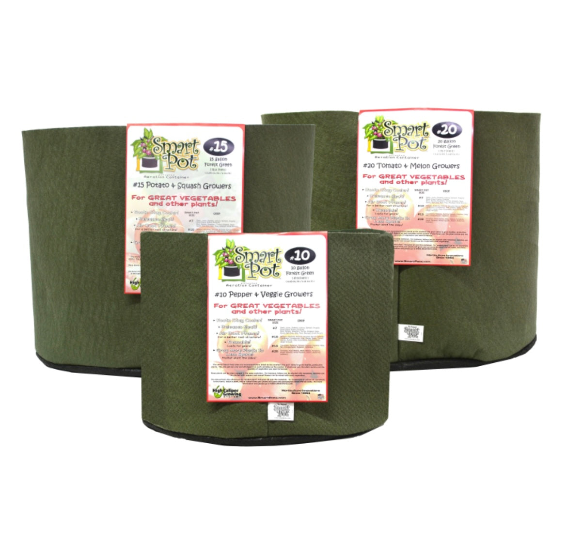 Smart Pot® Fabric Planters (Forest Green)